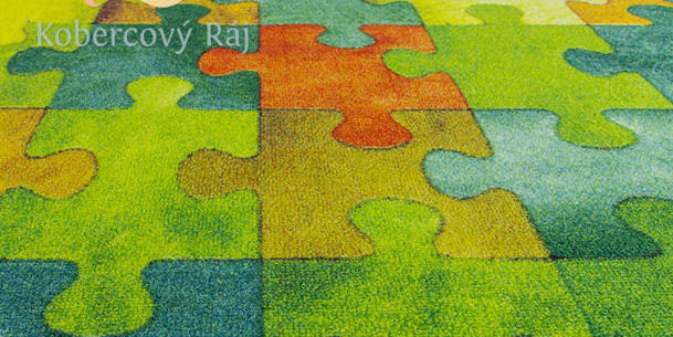Dětský koberec Puzzle multicolor